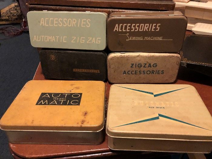 Vintage Sewing Metal Boxes