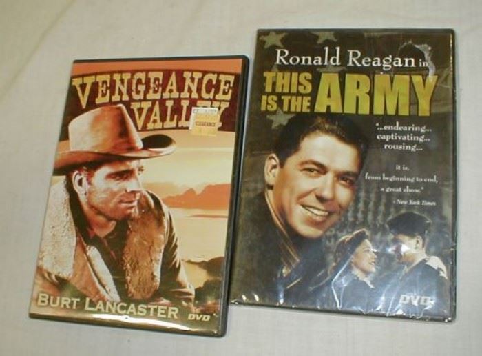 Ronald Reagan and Burt Lancaster DVD movies