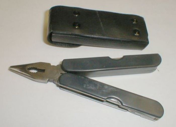 Leatherman tool. Plastic handle