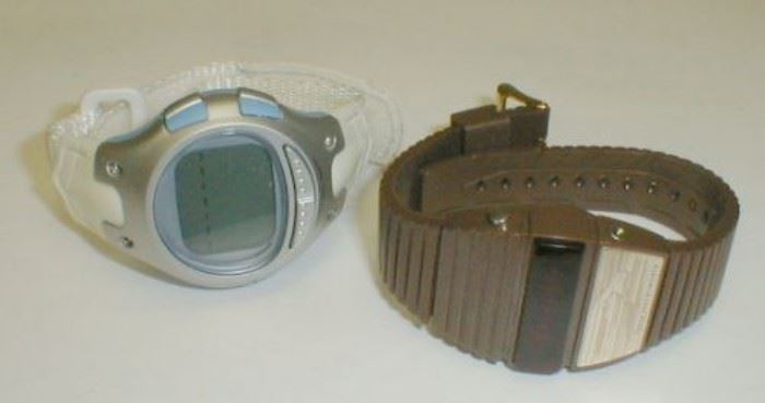 Texas Instruments watch and  PROSPIRIT WATCH.  Not tested