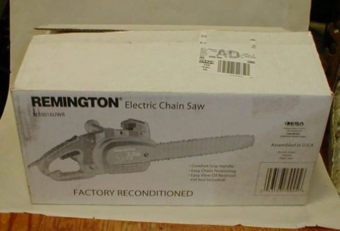 Remington electric chain saw.  Not tested