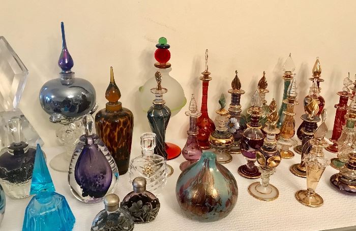Large Collection of Perfume Bottles