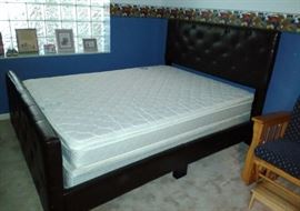 Queen Bed & Mattress Set