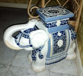 Pottery Elephant Stool/Stand