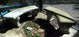 2 Concrete Benches