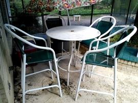 Outdoor Bar Table & Stools