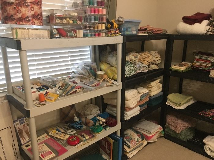 linens and craft room and clothing room 