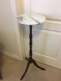 marble top plant stand 