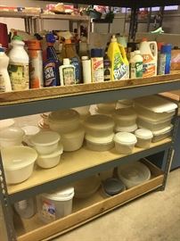 plastic storage -not tupperware  , have a whole section   for just the tupperware