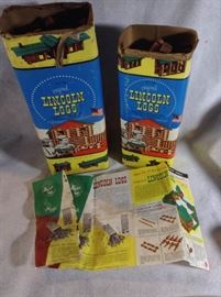 Vintage lot of Lincoln logs