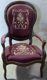 needlepoint armchair