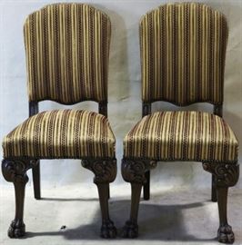 striped side chairs
