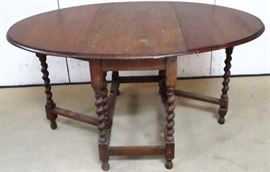 barley twist drop side table