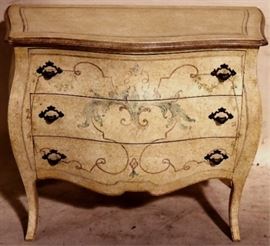 painted bombe style chest
