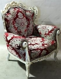 damask armchair