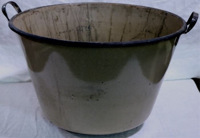 Large handled metal bucket