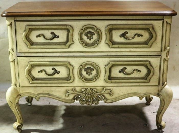 Paint decorated chest by Drexel