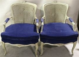 Vintage pair French Fauteuils