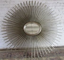 Modern History sunburst wall mirror