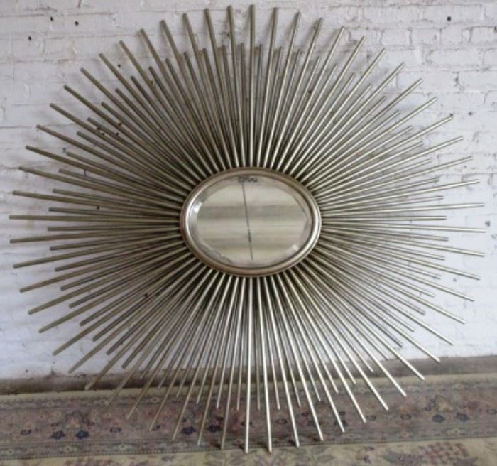 Modern History sunburst wall mirror