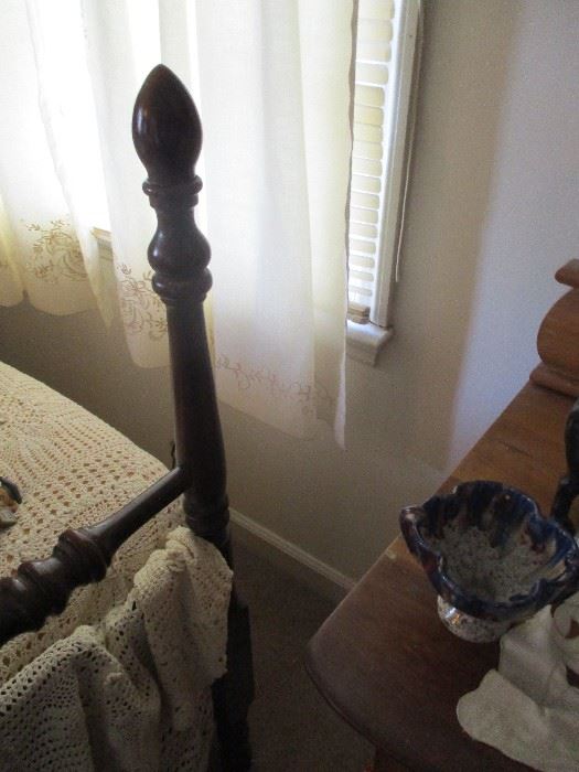 Glimpse of the vintage bed