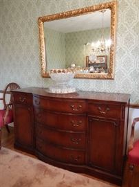 SIDEBOARD AND MIRROR