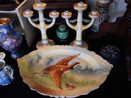 PAINTED GAME PLATTER