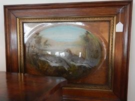 WONDERFUL VICTORIAN BUBBLE GLASS MOUNT