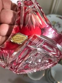 Bleikristall Basket