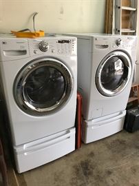 2 yr old LG Steam Front Load with Pedastels $2,000 New