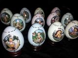 M J Hummel Porcelain Egg Collection