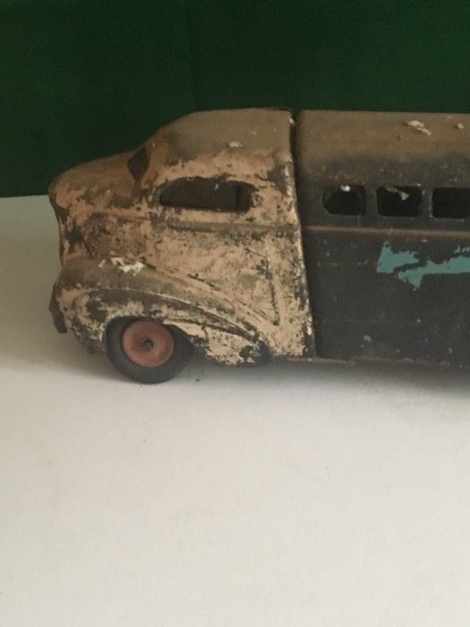 Antique metal toy truck