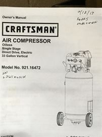 Craftsman Air Compressor