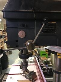 Drill press side view