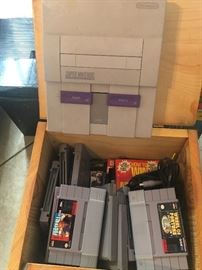 Super Nintendo games and Control panel