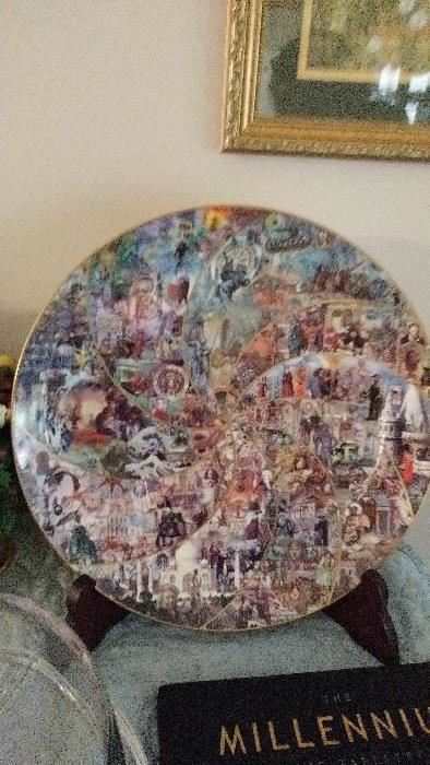 Millennium Plate - this plate is so unique.  It represents 1000 years of history!