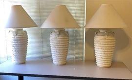 Oversized Clay Lamps