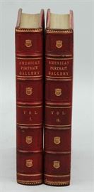 19th Century Leather Books from the Personal Library of Tom Clancy – “The American Portrait Gallery” 2 Volume Set. Gorgeous Antique Books From the Personal Antique Book Collection of Tom Clancy – Antique Leather Books | 2 Volume Set of “The American Portrait Gallery” | New York: J.C. Buttre, 1877 | Publisher’s gilt-lettered and decoratively blind-stamped red Moroccan Leather, gilt-lettered and stamped spines, a.e.g. Numerous black and white engraved plates throughout | Size Royal Octavo - 10.25″ x 7.75″ | Very Good Condition. Important Provenance: Ex-libris Elmer Holmes Bobst, American businessman, philanthropist, and namesake of the Elmer Holmes Bobst Library of New York University, with his bookplate to front paste-downs; Then to Tom Clancy; Acquired directly from the Estate of Tom Clancy by Worthington Galleries. Acquired directly from the Estate of the famous and popular author Tom Clancy Thomas Leo Clancy Jr. (April 12, 1947 – October 1, 2013) was an American novelist best known f