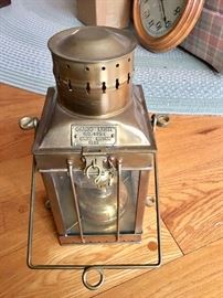 Heavy brass lantern by Cargo Light (England)