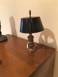Small brass desk lamp