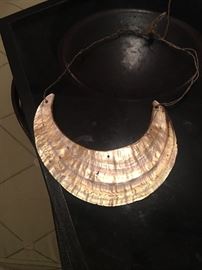 Primitive shell (?) necklace