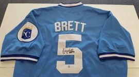 George Brett Autographed Kansas City Royals 1985 W ...