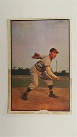 1953 Bowman Color Bob Feller #114 Vintage Clevelan ...