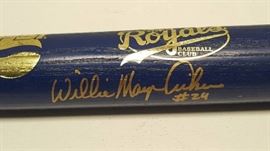 Willie Mays Aikens Autographed Mid Size Kansas Cit ...