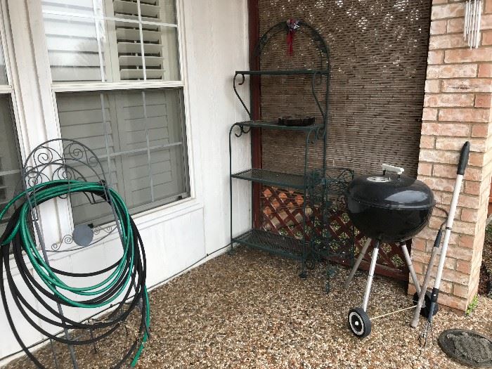 Outdoor Bakers Rack, Plant Stand, BBQ Grill and more.