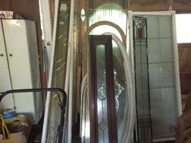 Leaded glass inserts