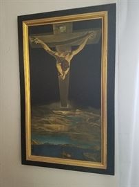 Salvador Dali Crucifiiction, original frame