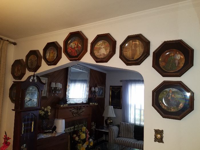 Gone with the Wing Plates in frames