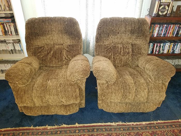 Pair Swivel Recliners