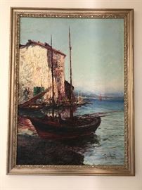 Oil painting by Italo Giordani (1882-1956)